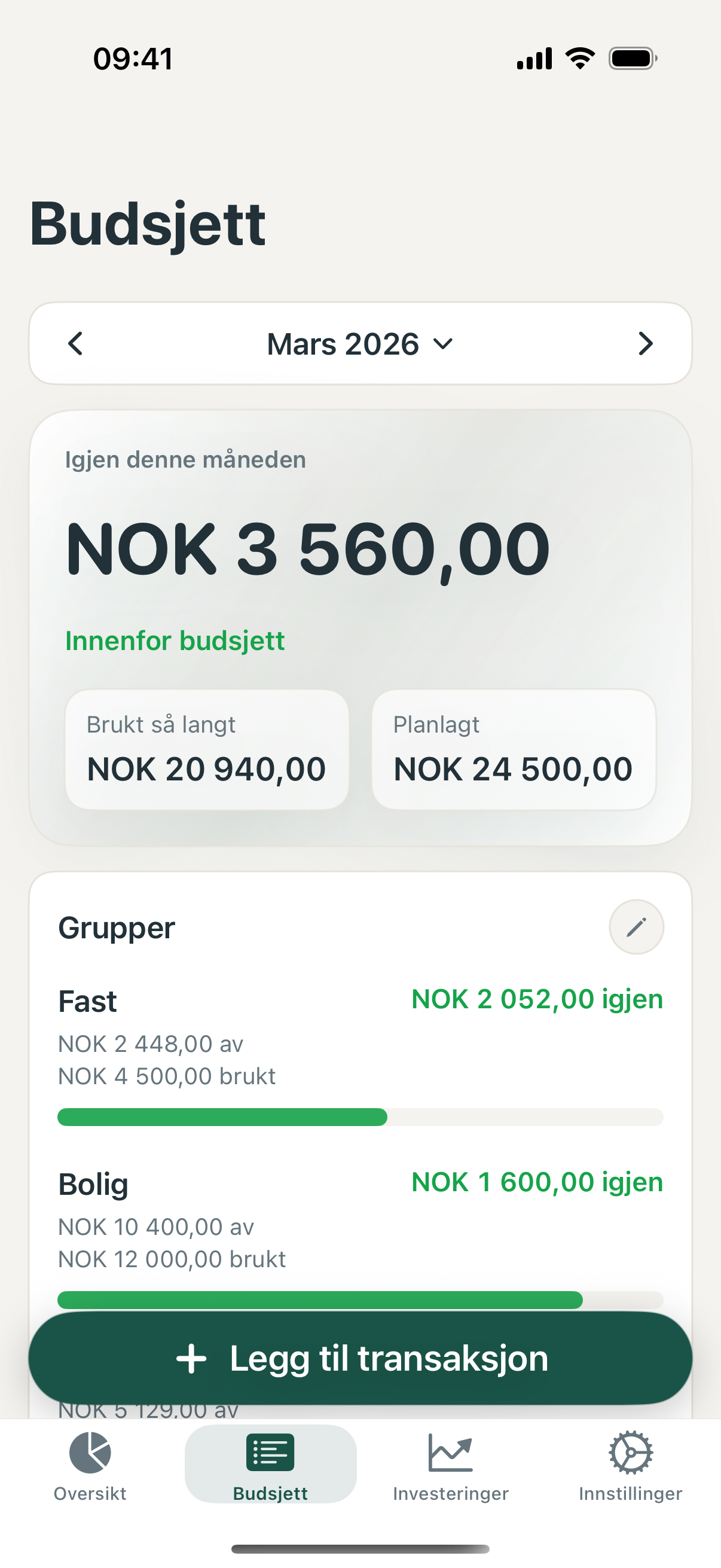 Spor økonomi budsjett